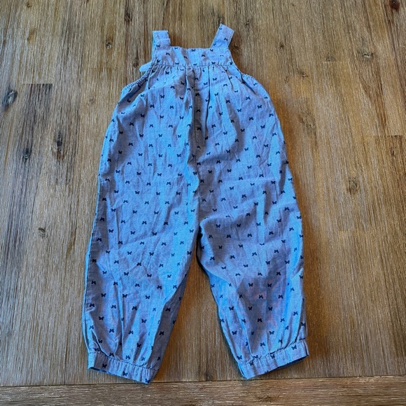 4/20$ Baby butterfly print overalls size 12 months - Picture 6 of 6